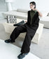 Contrast Collar Jumpsuit